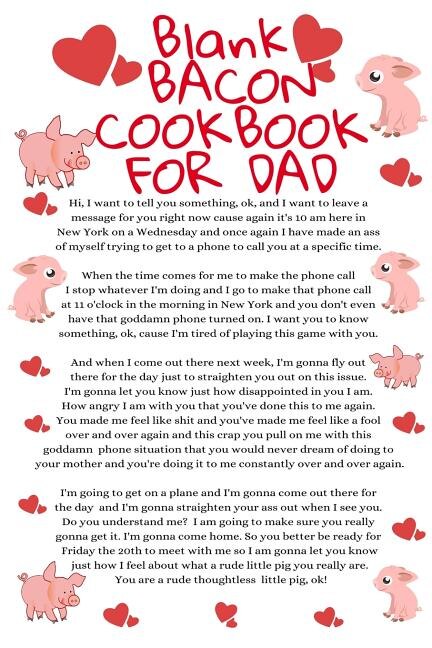 Couverture_Blank Bacon Cookbook For Dad