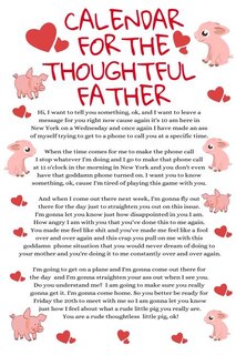Calendar For The Thoughtful Father: Funny Thoughtless Little Pig Dad Daughter Planner - Temper Tantrum Gag Gift For Tempered Dads - Fat