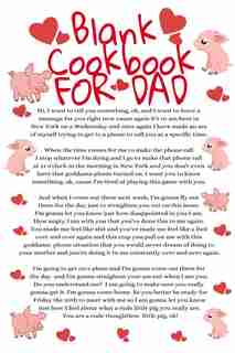 Blank Cookbook For Dad: Funny Father Cooking Notepad Book - Parody Dad Gift Journal To Write Your Favorite Recipes For Fath by Jennifer Wellington