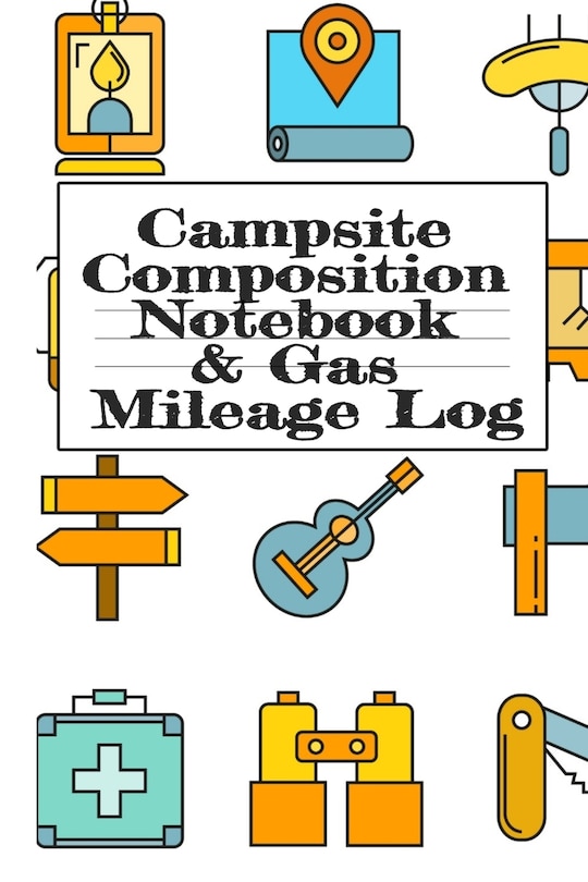 Front cover_Campsite Composition Notebook & Gas Mileage Log
