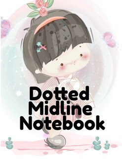 Dotted Midline Notebook: Abc Tracing Book With Cute Coloring A To Z Pictures - Drawing & Doodling Board For First Grade Stud