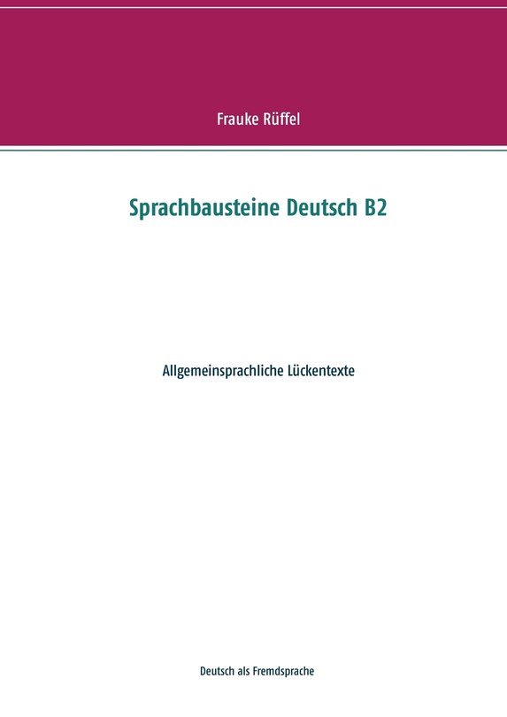 Front cover_Sprachbausteine Deutsch B2