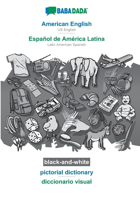 Front cover_American English - Español de América Latina, pictorial dictionary, BW