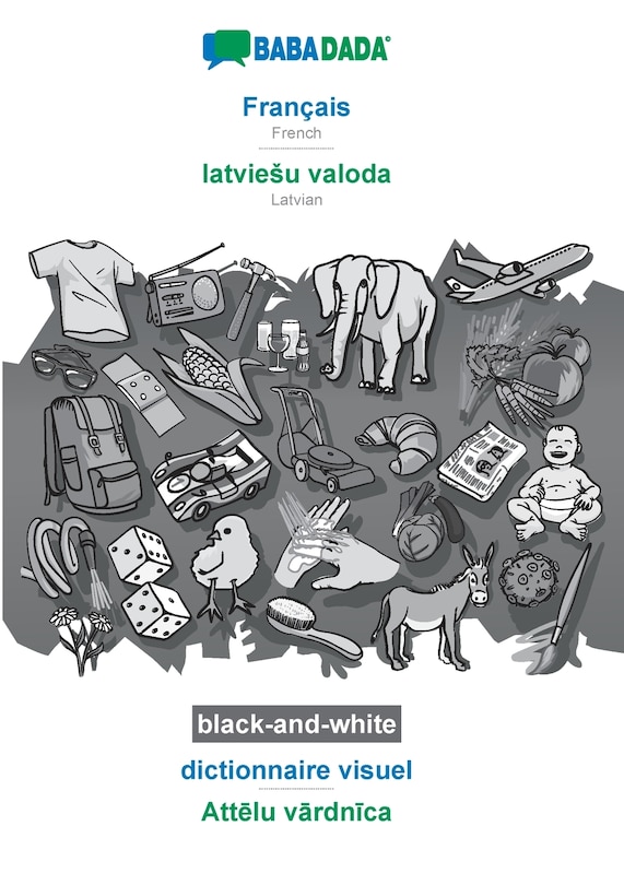 Couverture_Français - latviesu valoda, dictionnaire visuel, BW