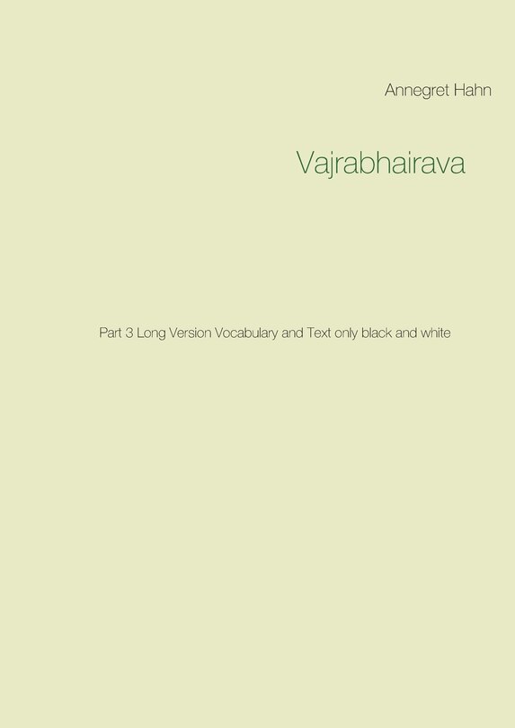Front cover_Vajrabhairava