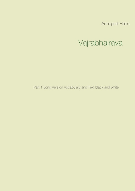 Front cover_Vajrabhairava