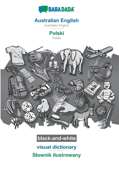 Couverture_Australian English - Polski, visual dictionary, BW