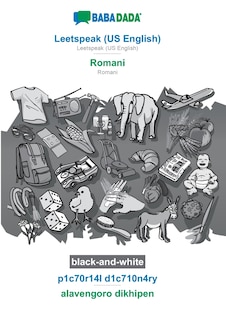 Front cover_Leetspeak (US English) - Romani, p1c70r14l d1c710n4ry, BW