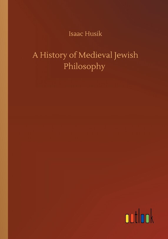 Front cover_A History of Medieval Jewish Philosophy