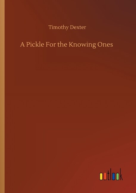 Front cover_A Pickle For the Knowing Ones