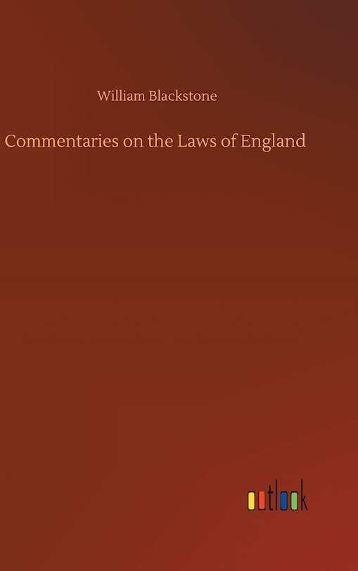 Couverture_Commentaries on the Laws of England