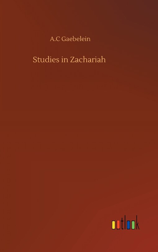 Couverture_Studies in Zachariah
