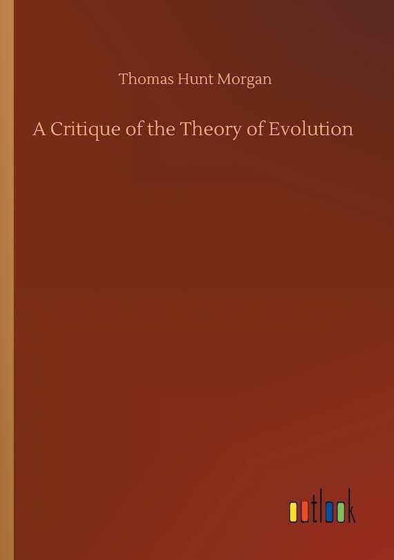 Couverture_A Critique of the Theory of Evolution