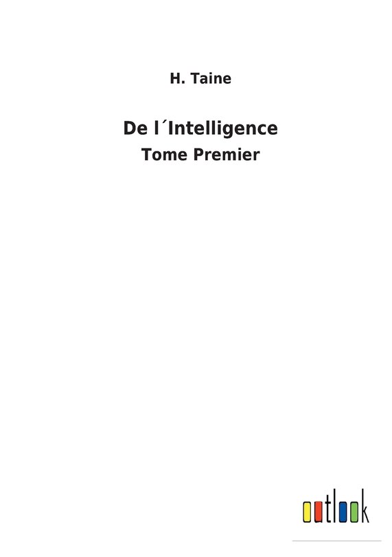 Front cover_De l´Intelligence