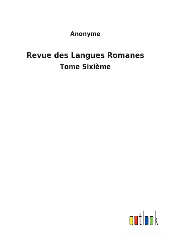 Front cover_Revue des Langues Romanes