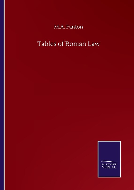 Front cover_Tables of Roman Law
