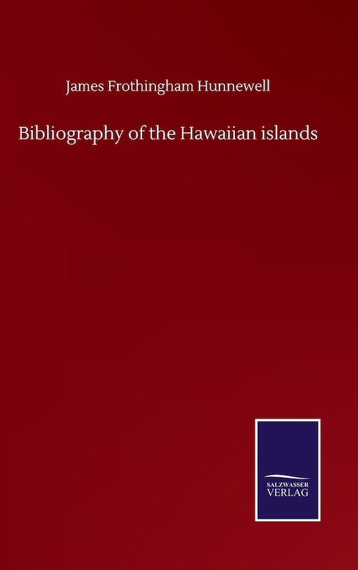 Front cover_Bibliography of the Hawaiian islands