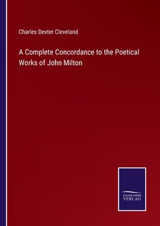 Front cover_A Complete Concordance to the Poetical Works of John Milton
