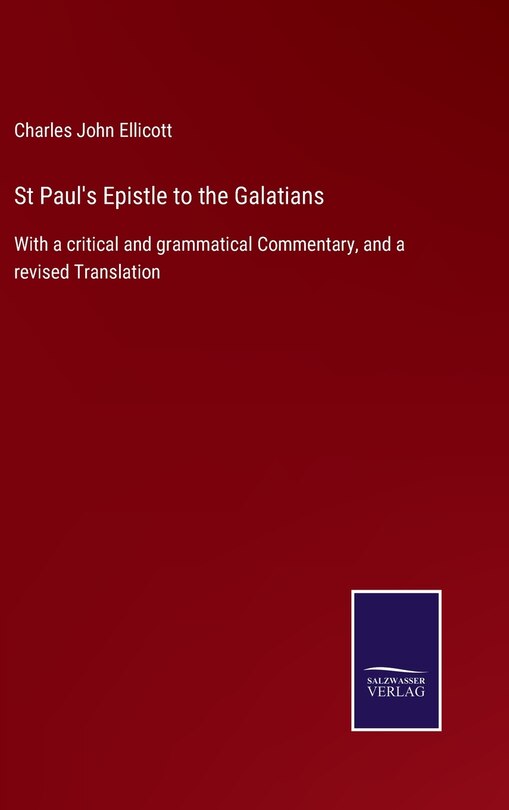 Couverture_St Paul's Epistle to the Galatians