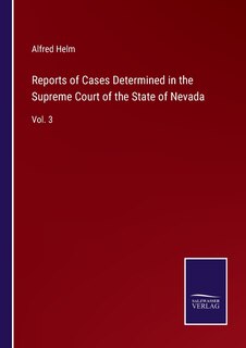 Couverture_Reports of Cases Determined in the Supreme Court of the State of Nevada