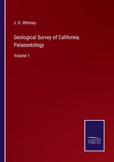 Couverture_Geological Survey of California. Palaeontology