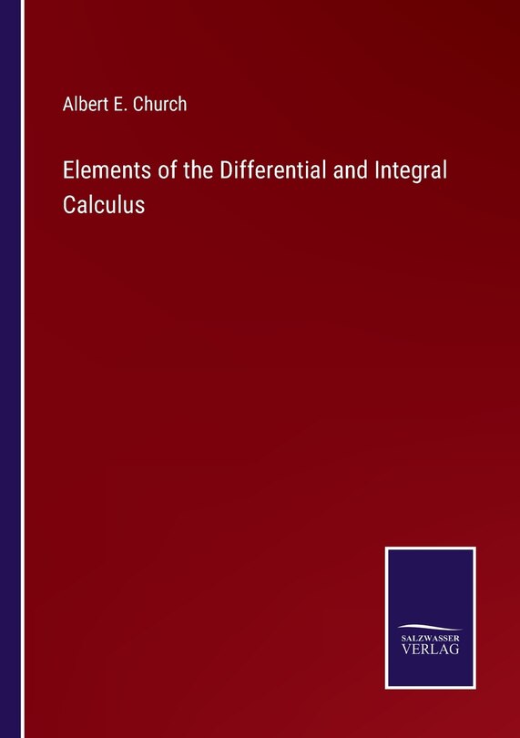Front cover_Elements of the Differential and Integral Calculus