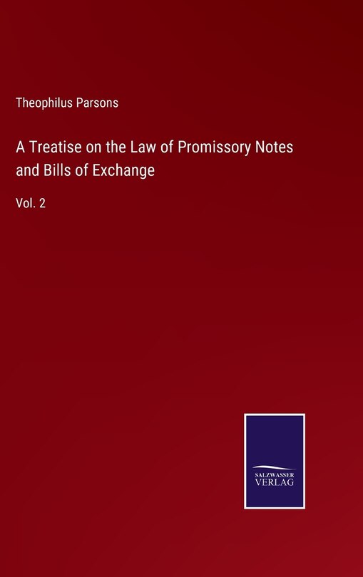 Front cover_A Treatise on the Law of Promissory Notes and Bills of Exchange