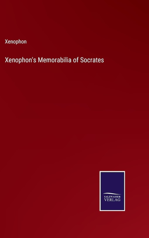 Front cover_Xenophon's Memorabilia of Socrates
