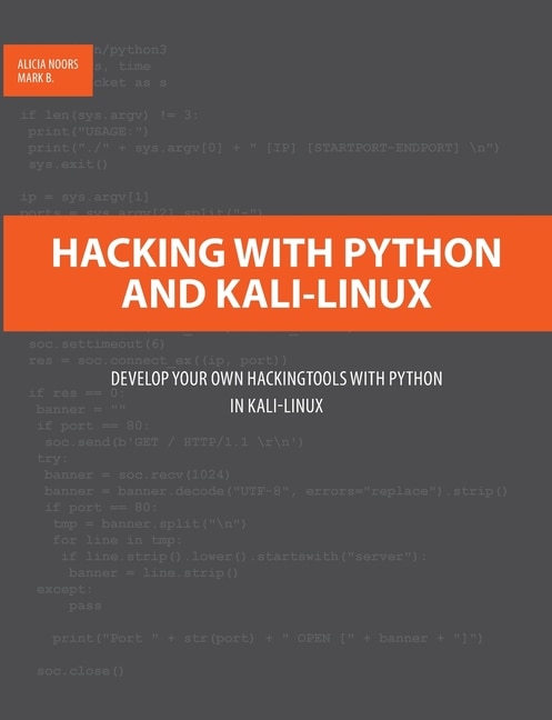 Couverture_Hacking with Python and Kali-Linux