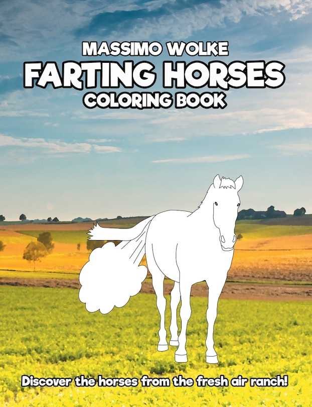 Front cover_Farting Horses - Coloring Book