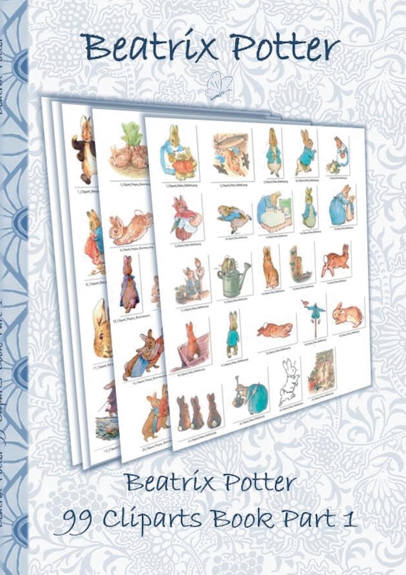 Front cover_Beatrix Potter 99 Cliparts Book Part 1 ( Peter Rabbit )