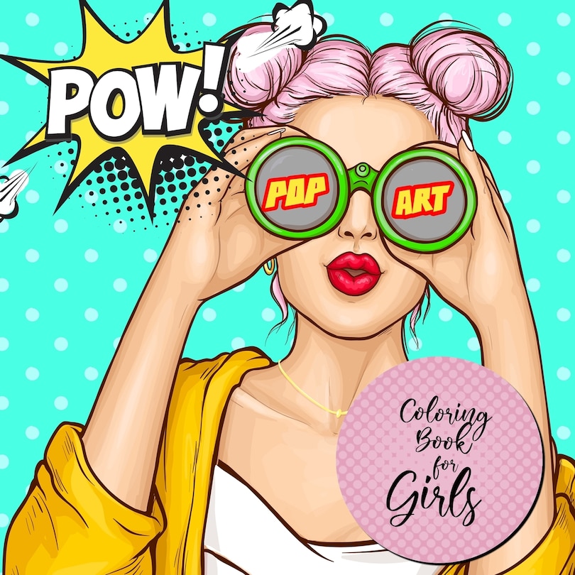 Front cover_Pop Art Coloring Book for Girls