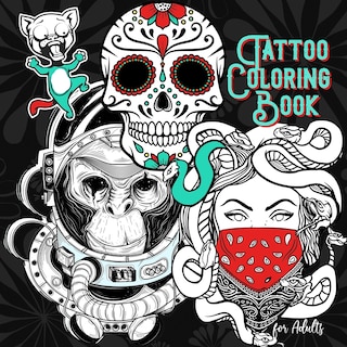 Couverture_Tattoo Coloring Book for Adults