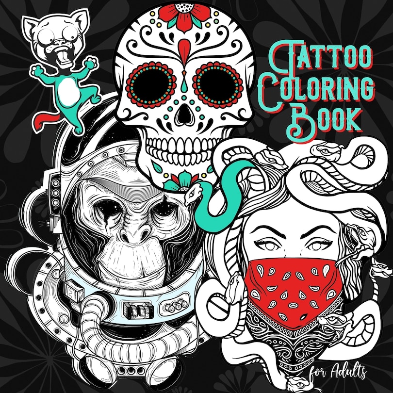 Couverture_Tattoo Coloring Book for Adults
