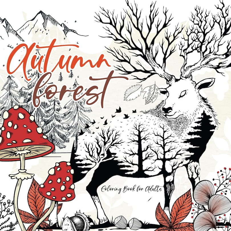 Couverture_Autumn Forest Coloring Book for Adults
