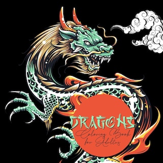 Front cover_Dragons Coloring Book for Adults