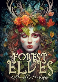 Front cover_Forest Elves Coloring Book for Adults