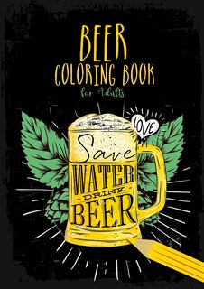 Front cover_Beer Coloring Book for Adults