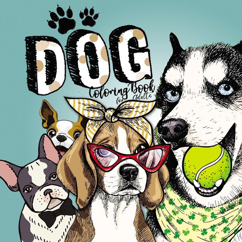 Couverture_Dog Coloring Book for Adults