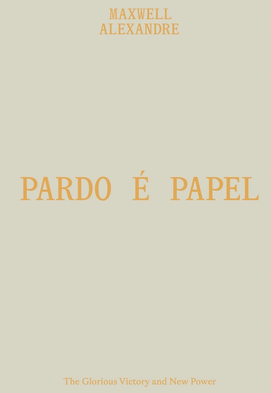 Couverture_Maxwell Alexandre: Pardo � Papel