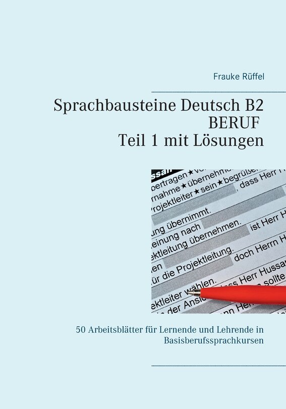 Front cover_Sprachbausteine Deutsch B2 Beruf - Teil 1 mit Lösungen
