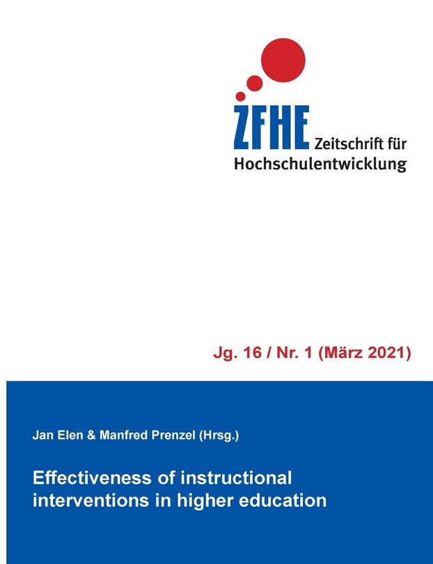 Couverture_Effectiveness Of Instructional Interventions In Higher Education