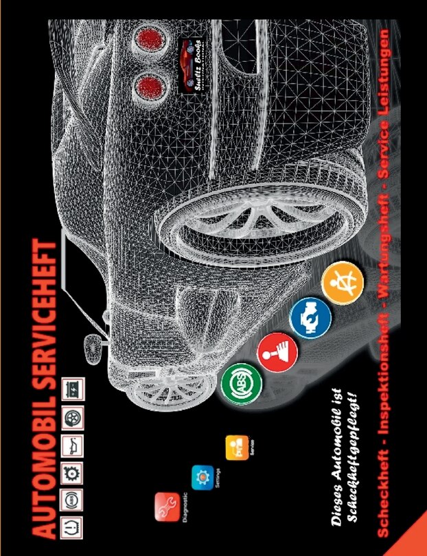 Front cover_AUTOMOBIL SERVICEHEFT KFZ Scheckheft Inspektionsheft Wartungsheft Service Leistungen