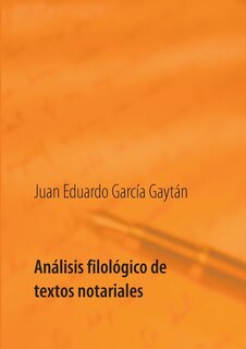Front cover_Análisis filológico de textos notariales