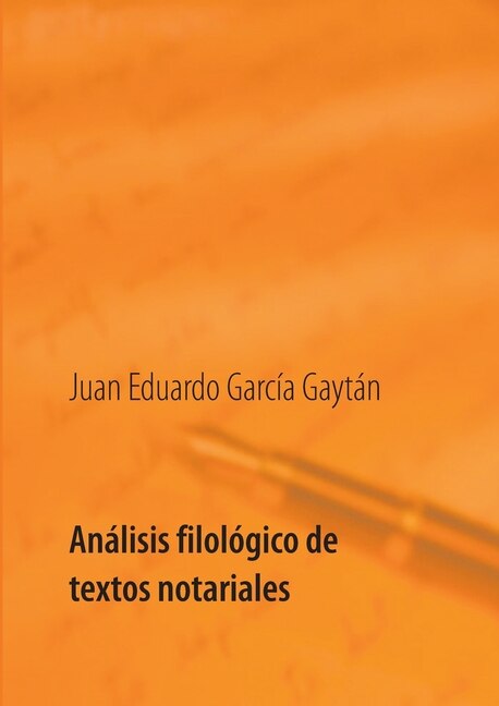 Front cover_Análisis filológico de textos notariales