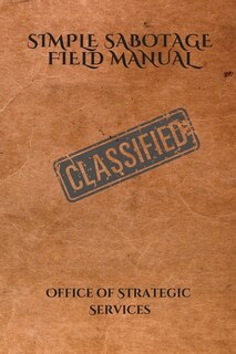 Front cover_Simple Sabotage Field Manual