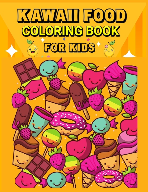 Couverture_Kawaii Food Coloring Book