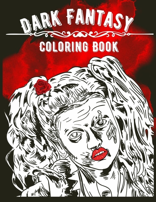 Front cover_Dark Fantasy Coloring Book