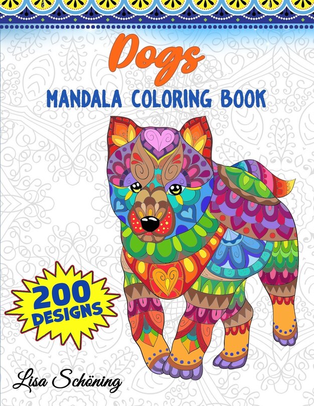 Front cover_Dogs Mandala Coloring Book