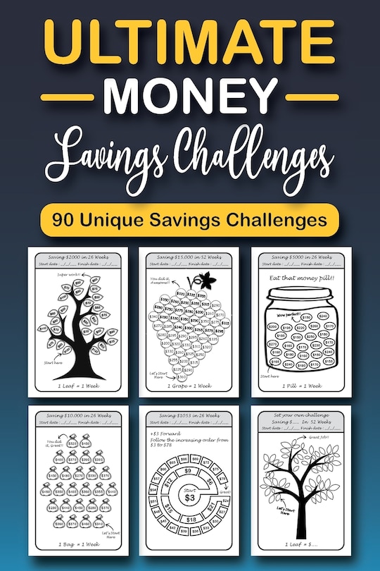 The Ultimate Money Saving Challenge Book: 0 Unique One-of-a-Kind Savings Challenges from $50 to $5000 to Easily Save the Money You Want Right Now!